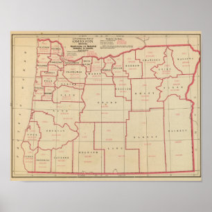 Pôster Mfg de Oregon, indústrias mecânicas