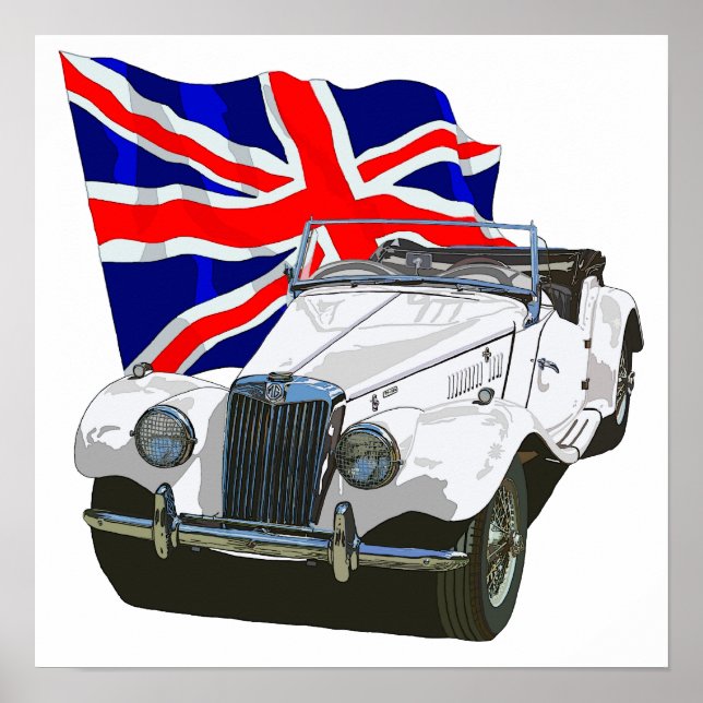 Pôster MG TF branco (Frente)