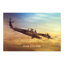 Poster MH-60K Falcão preto
