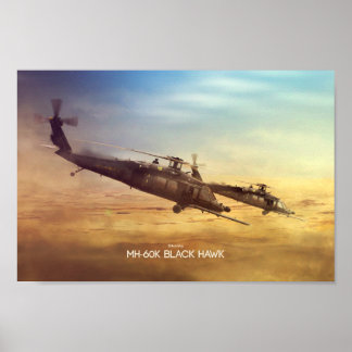 Poster MH-60K Falcão preto