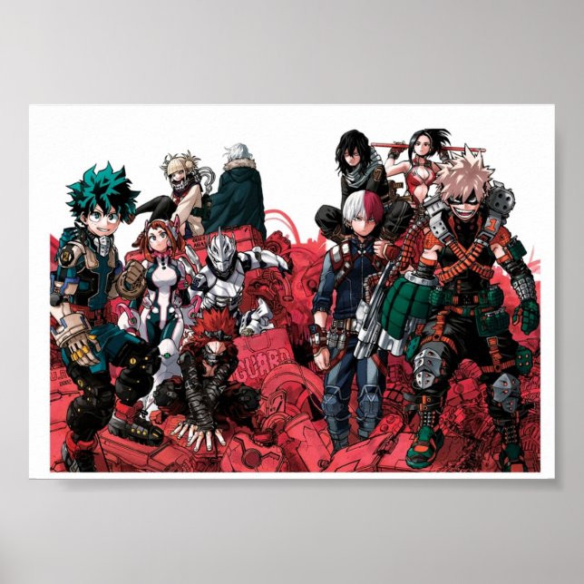 Poster MHA Capítulo 254 - Espalhamento de cores (Frente)