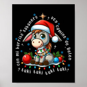 Poster Mi Burrito Sabynero Mexicano Natal Donkey Spani