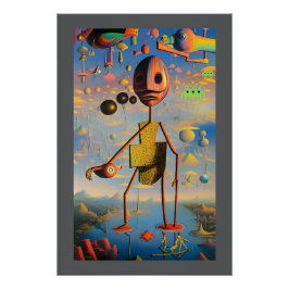 Pôster Mi cara de guerra - Ken Gage Surreal Art