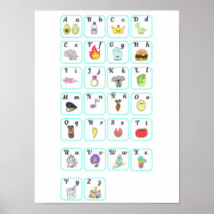 Poster Mi primer abecedario