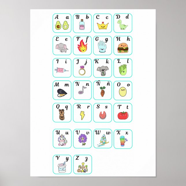 Poster Mi primer abecedario (Frente)