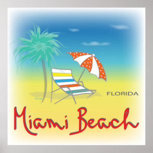 Pôster Miami Beach, presidente da FL