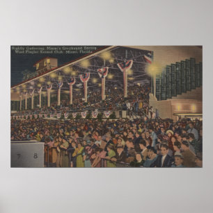 Poster Miami, FL - clube ocidental do canil de Flagler,
