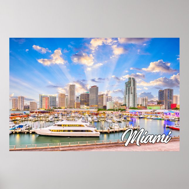 Poster Miami, Florida, Estados Unidos (Frente)