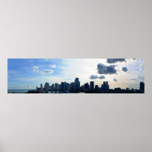 Poster Miami, Florida Skyline