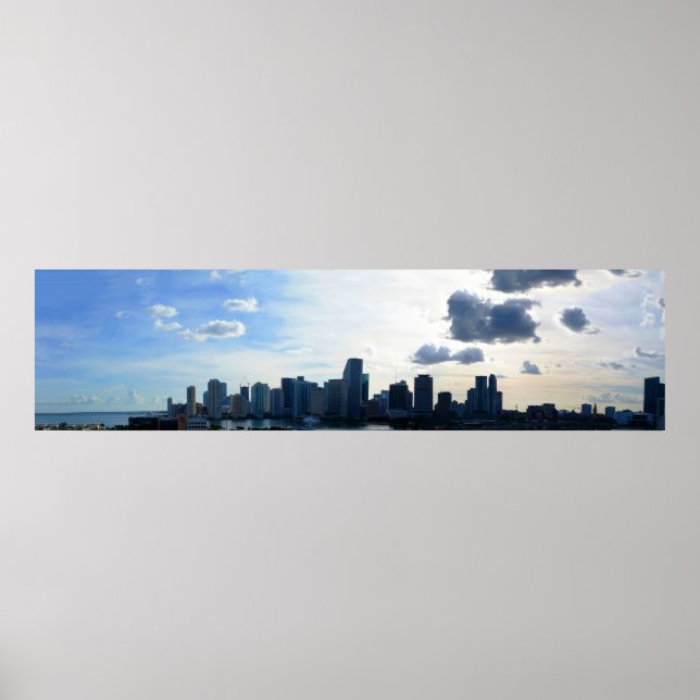 Poster Miami, Florida Skyline (Frente)
