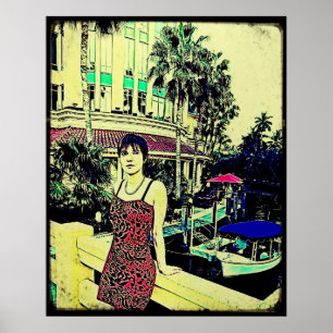 Pôster Miami Vice (estilo GTA)