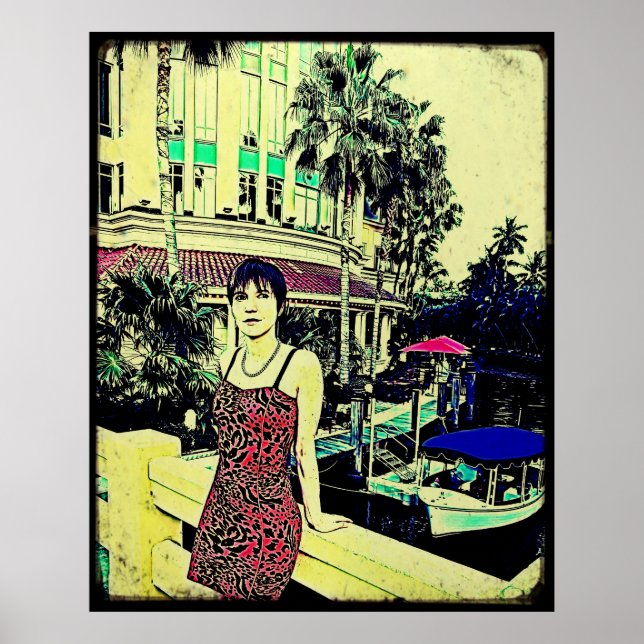 Pôster Miami Vice (estilo GTA) (Frente)