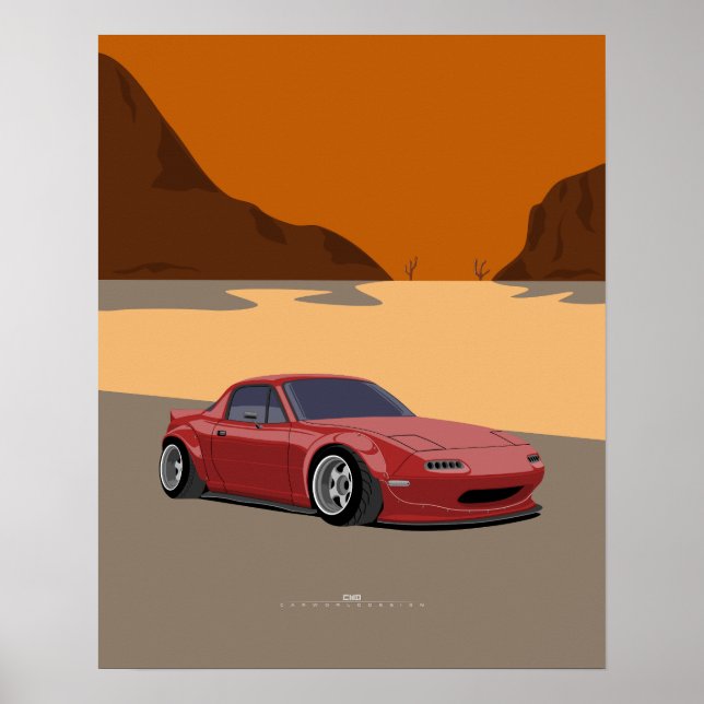 Poster Miata Widebody (Frente)