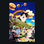 Pôster Miau<br><div class="desc">Você já teve um daqueles dias estranhos no trabalho quando nada parece ter continuidade ou contexto? Diga isso com este poster tonto na sua partição do cubículo.</div>