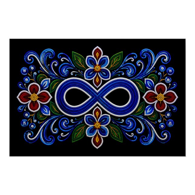 Pôster Miçangas de Arte Métis (Frente)