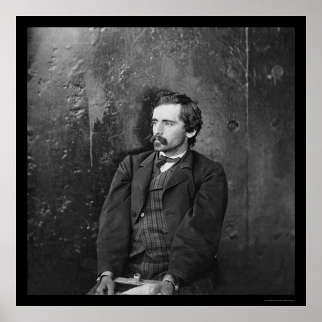 Pôster Michael O'Laughlin, Conspirador de Lincoln 1865 (Frente)