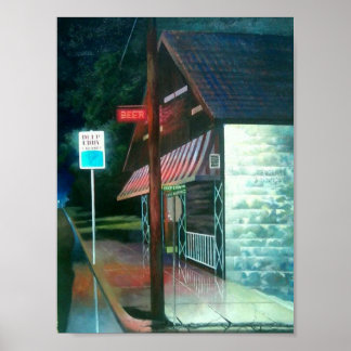 Poster Michael Sabatini's "Deep Eddy's Cabaret" em Impres