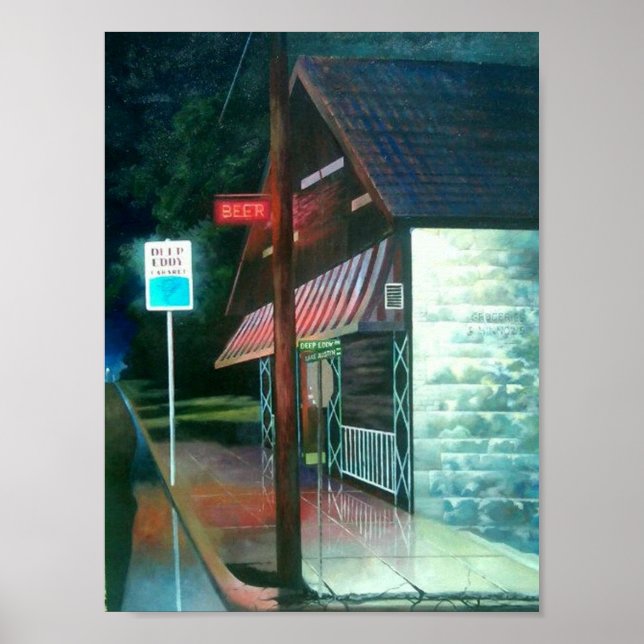 Poster Michael Sabatini's "Deep Eddy's Cabaret" em Impres (Frente)