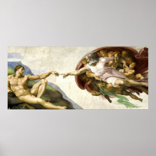 Pôster MICHELANGELO - A criação de Adam 1512