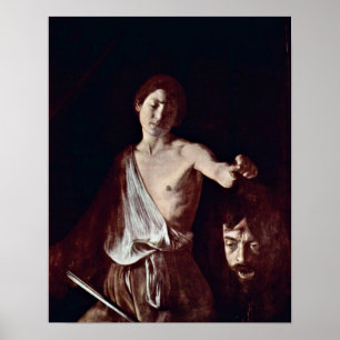 Pôster Michelangelo a Dinamarca Caravaggio - David e