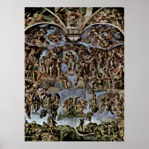 Pôster Michelangelo Buonarroti - o último julgamento