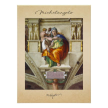 Michelangelo | Capela Sistina | Poster Brilhante
