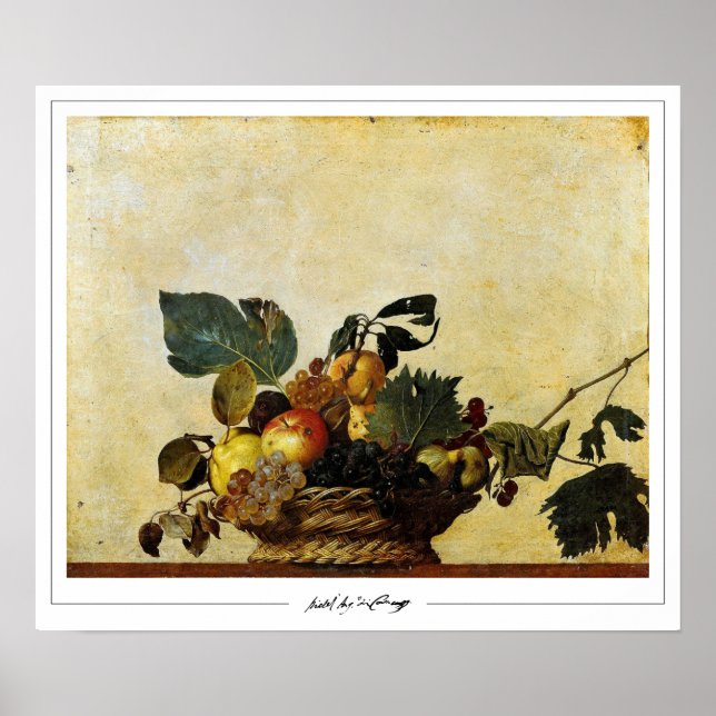 Poster Michelangelo Merisi da Caravaggio Zedign Arte Cart (Frente)