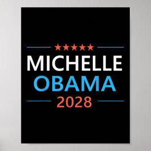 Poster Michelle Obama 2028 Para A Eleição Do Presidente D