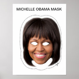 Pôster Michelle Obama Mask