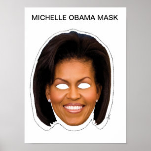 Poster Michelle Obama Mask
