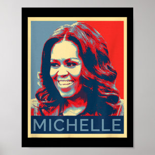 Poster Michelle Obama Mulheres Negras História Negra Mês