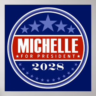 Poster Michelle Obama Presidente 2028