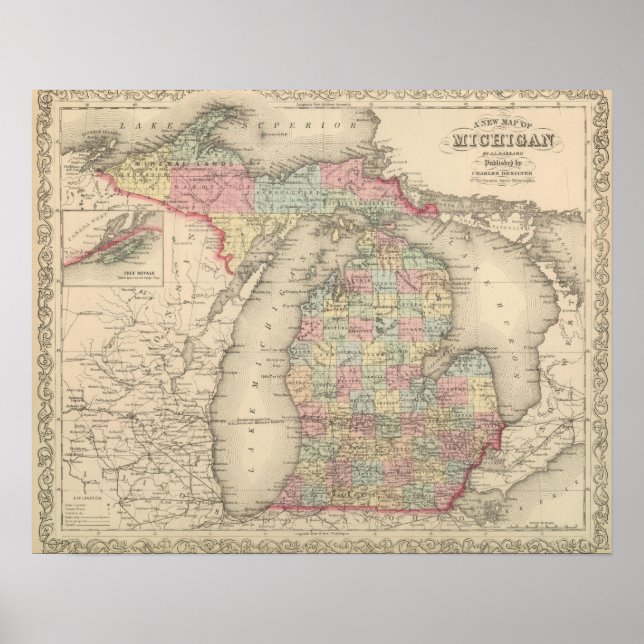 Poster Michigan (Frente)