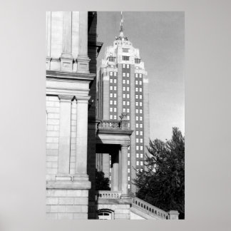 Poster Michigan National Building