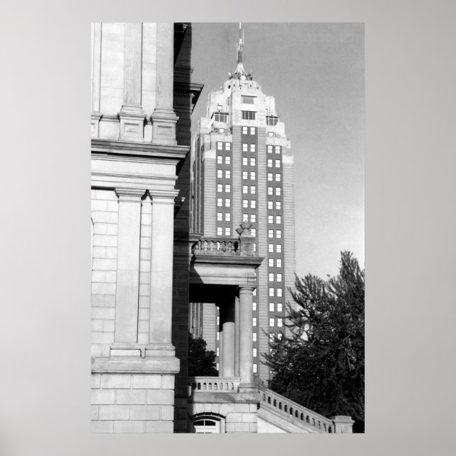 Poster Michigan National Building (Frente)