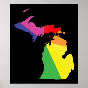 Pôster Michigan orgulde.