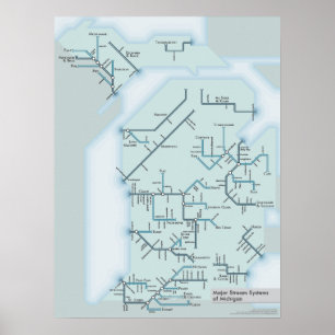 Poster Michigan Stream Systems 18" x 24"
