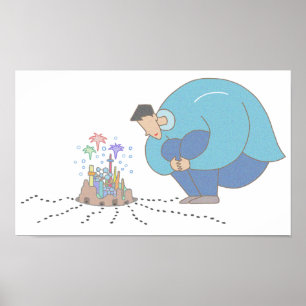 Poster Microcosmo aos seus pés.