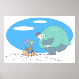 Poster Microcosmo aos seus pés.