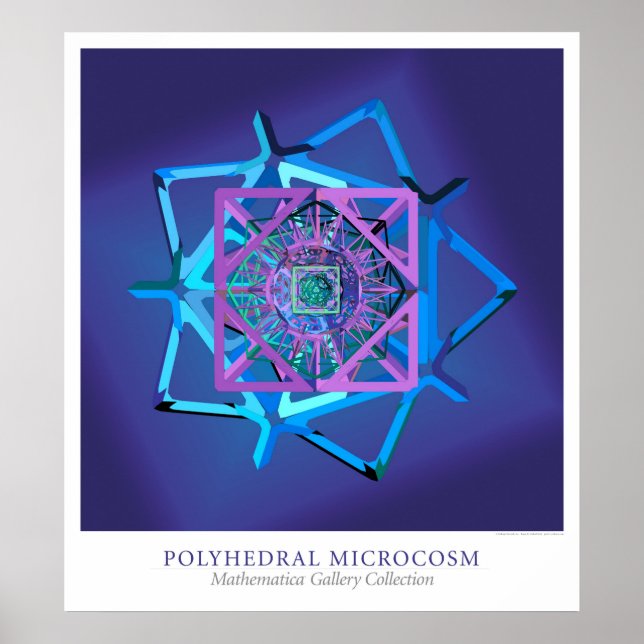 Poster Microcosmo poliedral (Frente)