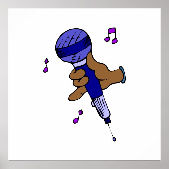 Pôster Microfone (Frente)