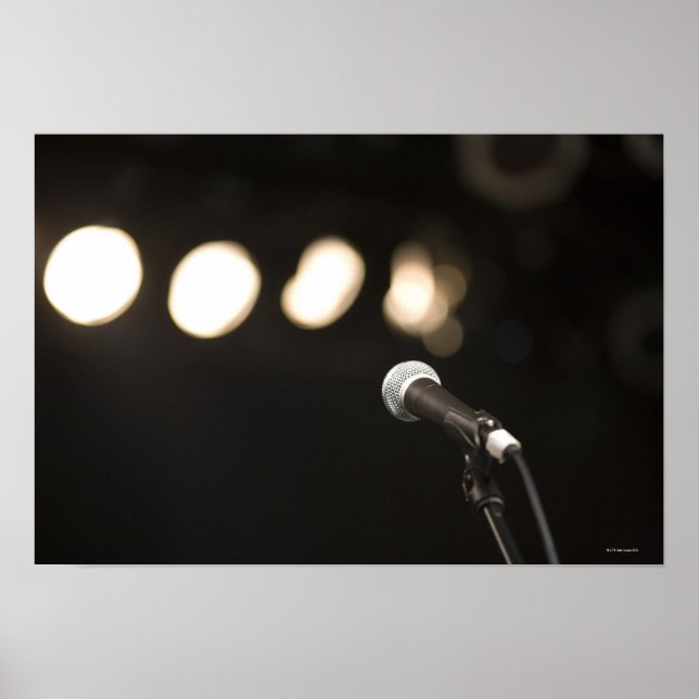 Pôster Microfone e Destaques (Frente)