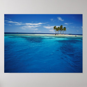 Pôster Micronésia, Tonowas, Vista de tropicais idílicos