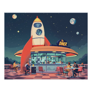 Pôster Mid-Century Futurismus