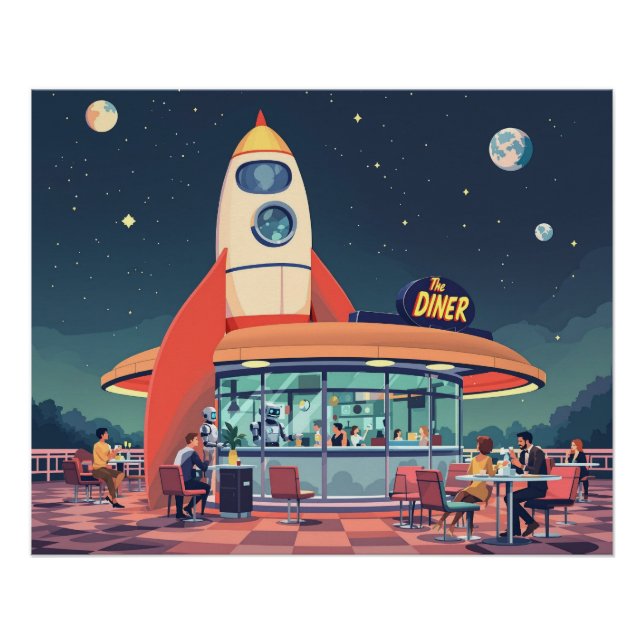 Pôster Mid-Century Futurismus (Frente)