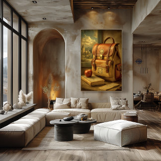 Poster Mid-Century Retro Education Art – Timeless Journey