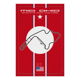 Pôster Mid Ohio Sports Car Course