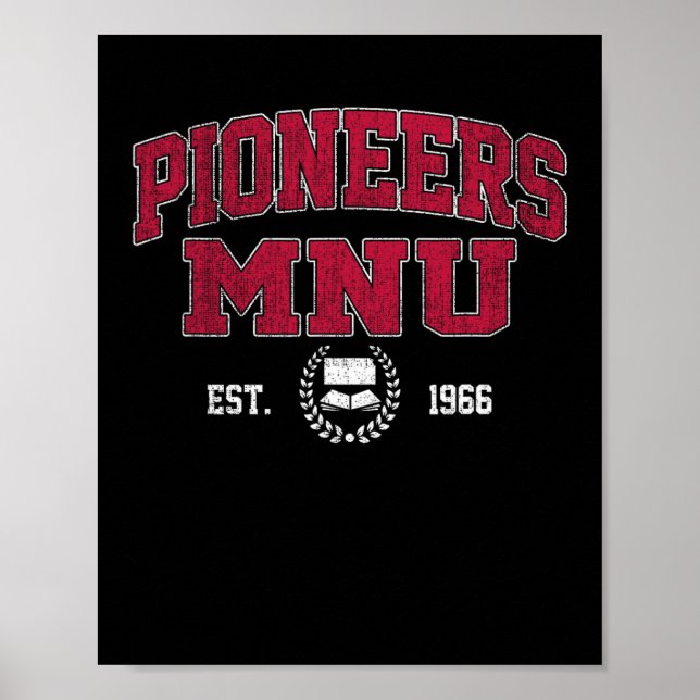 Poster Midamerica Nazarene Of Technology Arch Retro For M (Frente)