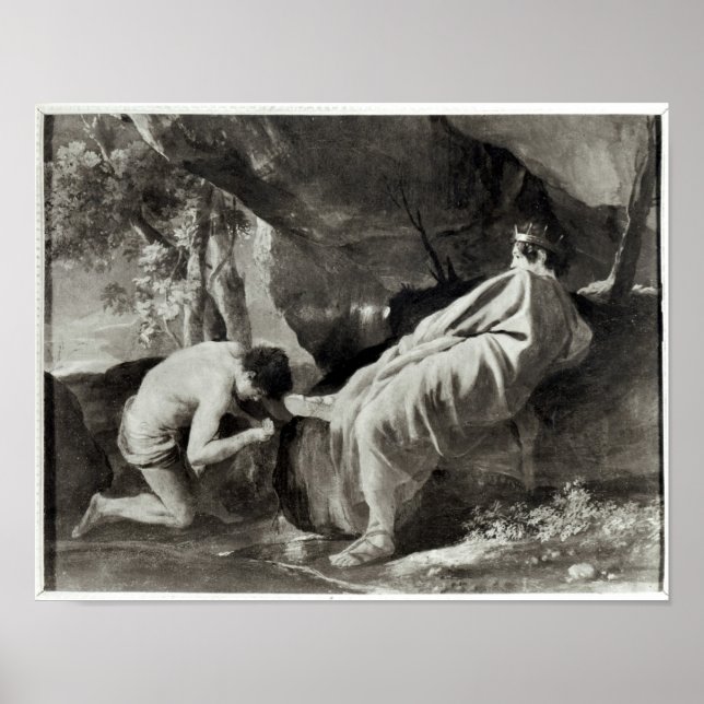 Pôster Midas na nascente do rio Pactolus (Frente)