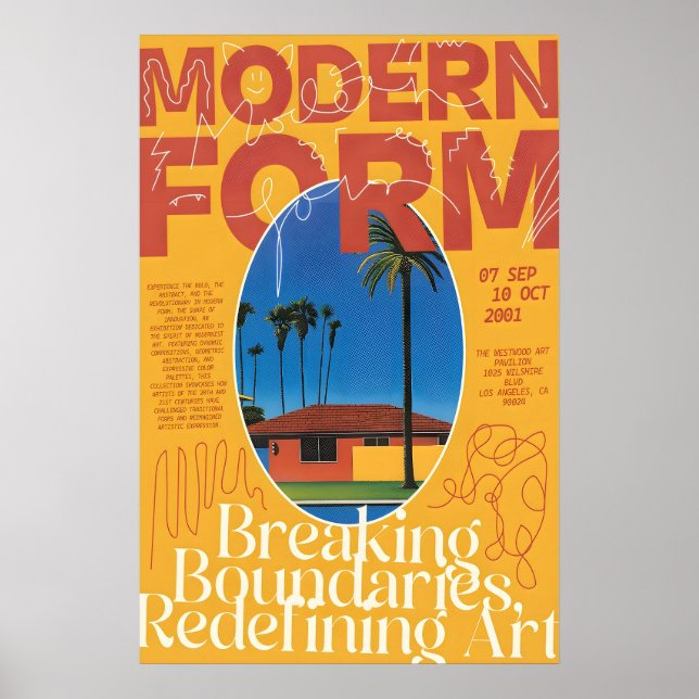 Poster Midcentury Modern Palm Springs Print 2001 LA (Frente)